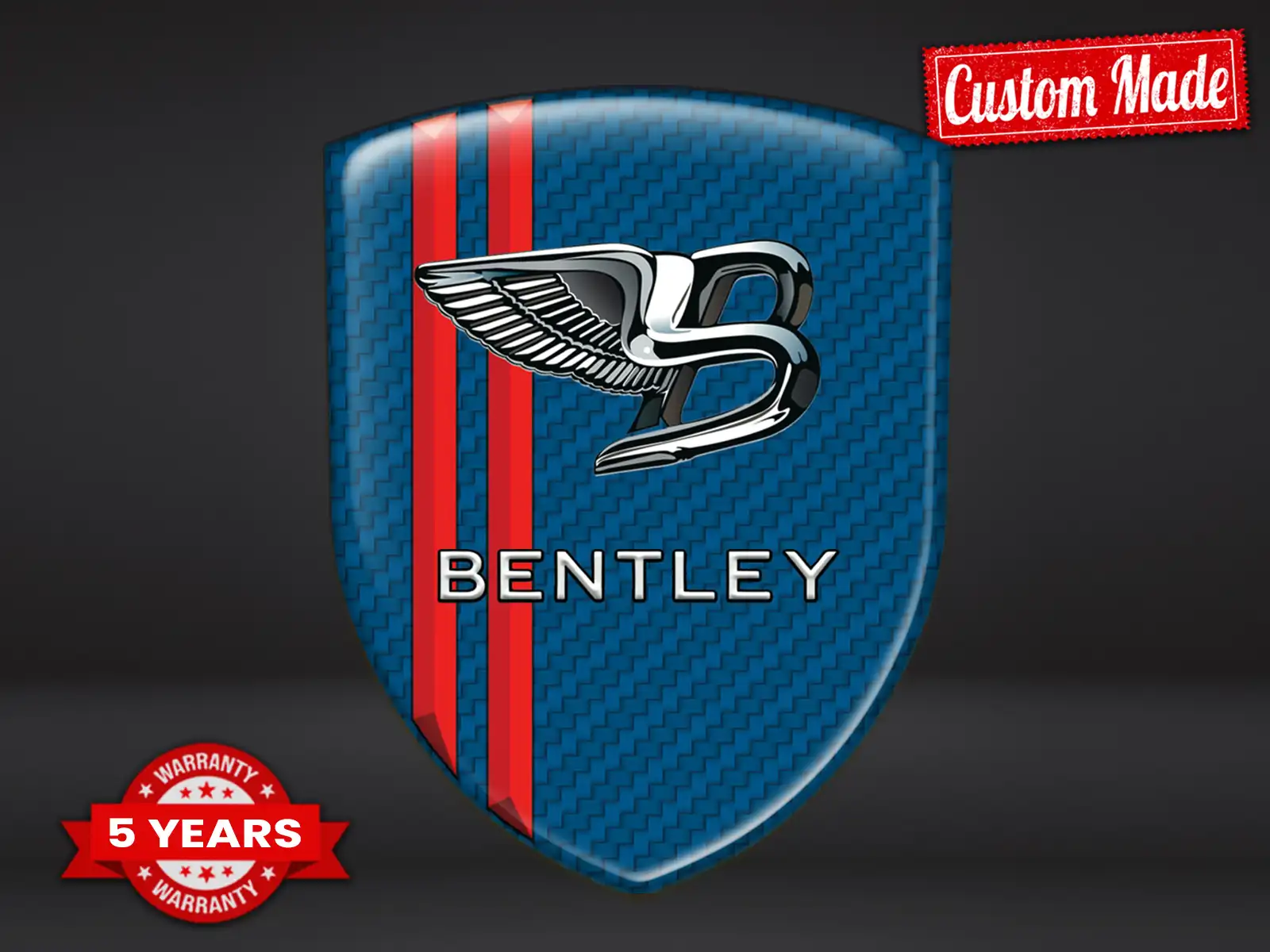 Bentley Windschutzsticker Universal Exklusiv Anpassbar